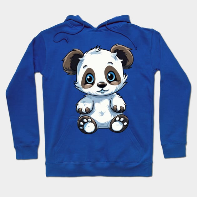 Cuteness overload with this adorable baby panda cartoon Hoodie by Pixel Poetry